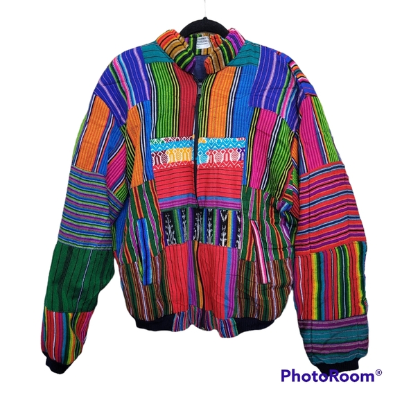 Mexican Bomber Jacket 100% Cotton - Picture 1 of 7